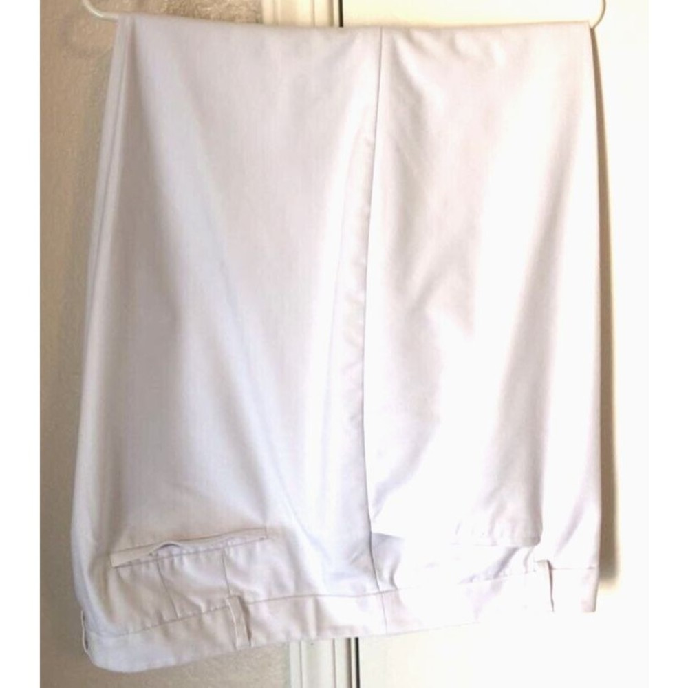 Lane Bryant Womens Cropped Pants White Stretch Flat Front Pockets Plus 24